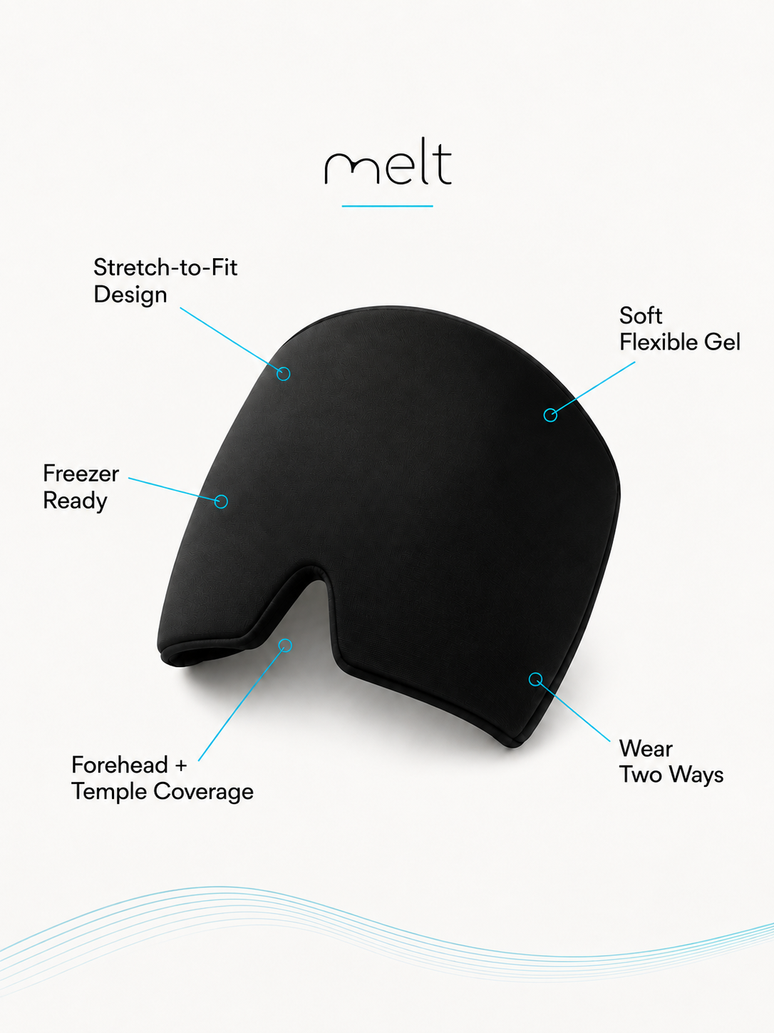 Melt Cold Therapy Cap - Black